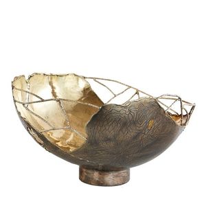 Latest Design Serving Bowls Platters for <b>Table</b> Top Serve Wedding <b>Occasion</b> Luxury Look Wire Design Base New Metal Serving Bowl - Product Image 6
