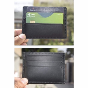 Portefeuille en cuir de luxe, design minimaliste et fin, sécurisé par RFID, à double rabat pour un usage quotidien - Product Image 4
