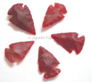 Puntas de flecha indias de ágata de 4 pulgadas hechas a mano piedras preciosas naturales talladas en estilos de amor Feng Shui para decoración del hogar grabado comprar en línea - Product Image 4