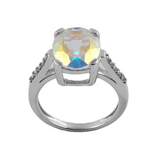 ลดกระหน่ำ925แหวนพลอยบุษราคัมเงินแท้สำหรับผู้หญิงเครื่องประดับของขวัญแต่งงาน - Product Image 1