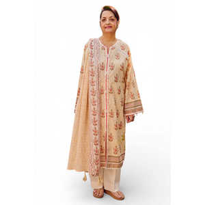 ชุดสูทผ้าลอนพิมพ์ลาย 3 ชิ้นสำหรับผู้หญิง พร้อมผ้าคลุมไหล่ รุ่น CL-62107 - Product Image 3