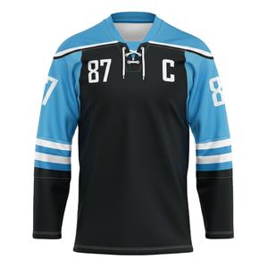 ผลิตโดยตรงจากโรงงาน เสื้อฮอกกี้น้ำแข็งคุณภาพดีเยี่ยม ระบายอากาศได้ดี ไซส์ใหญ่ แขนสั้น ผ้าโพลีเอสเตอร์ตาข่าย 140gsm - Product Image 6