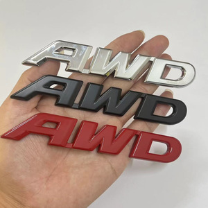 3D Metal AWD <b>Car</b> Emblem Sticker Self-Adhesive Chrome ABS <b>Decorative</b> Logo for Tailgate Personalized <b>Car</b> Styling Accessory - Product Image 1