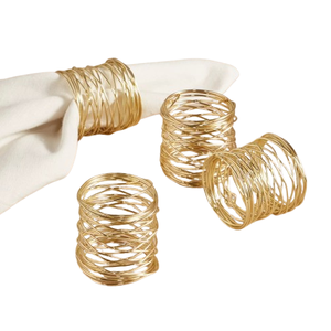 Servilleteros de diseño de lujo de forma redonda con color personalizado a precios al por mayor hoteles con tamaños de 3 pulgadas - Product Image 2