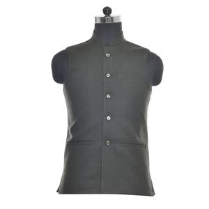 Veste sans manches verte moderne pour hommes, coupe ajustée, idéale pour les réunions d'entreprise, les mariages, disponible pour l'exportation, prix de gros - Product Image 1