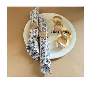 Ensemble de trois anneaux de serviette en aluminium couleur or en vrac pour accessoires de table de mariage Anneaux de serviette en métal de haute qualité - Product Image 6