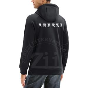 Sweat à capuche d'hiver pour hommes avec poche kangourou Impression numérique 100% Coton Polaire Séchage rapide Respirant Outdoor Pullover Hoodie - Product Image 3