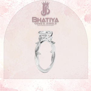 Bague en diamant de luxe pour femmes coupe ronde Solitaire bague de fiançailles diamant naturel 10K 14K 18K or bijoux fins - Product Image 6