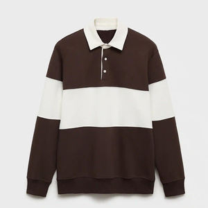 Sweat-shirt pour homme printemps-automne 2025, sweat-shirt lourd à col rabattu, ample, uni, sweat-shirt à capuche - Product Image 4