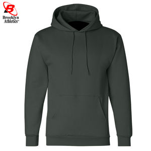 Armey Pull à capuche d'hiver pour homme à manches longues NOUVEAU matériau surdimensionné en polyester/coton teint uni - Product Image 4