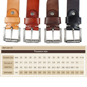 Cinturones de Cuero Genuino para Hombre Hechos en Pakistán con Hebilla de Aleación, Alta Calidad, Venta al Por Mayor, Diseño Casual de Lujo - Product Image 6