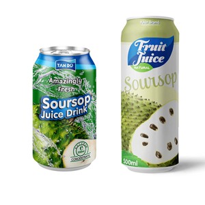 Boisson gazeuse en aluminium de marque privée de 330ml, jus de fruits pur aromatisé et séché certifié au corossol du Vietnam, mélange sucré - Product Image 4