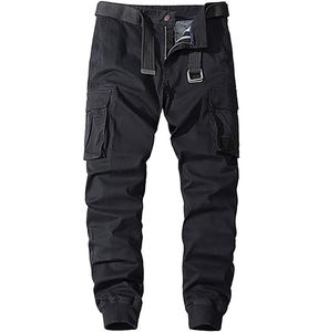 Pantalons de survêtement en molleton uni respirant de haute qualité en gros, personnalisables, pour hommes, multicolores, décontractés - Product Image 2