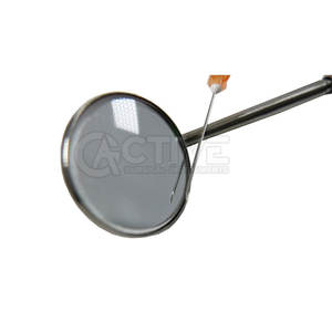 Espejo de boca Dental de alta calidad Mango de acero inoxidable con cabeza desmontable Espejo de boca Dental de acero inoxidable CE - Product Image 4