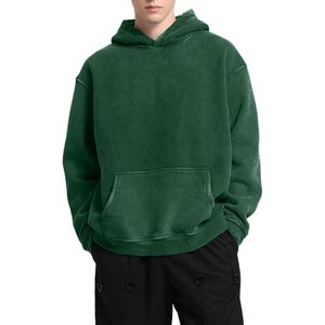 Sweat à capuche pour homme avec cordon de serrage réglable Sweat à capuche en polaire douce pour homme Vêtements chauds Sweat à capuche de sport léger pour homme - Product Image 3
