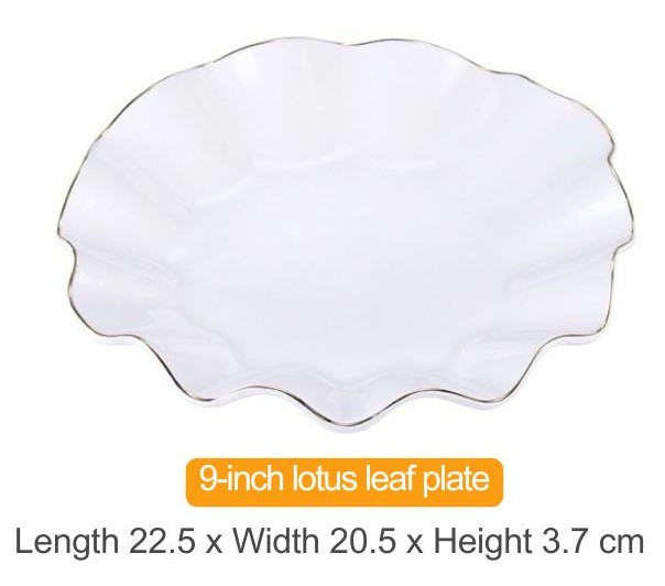 9" lotus leaf Plate