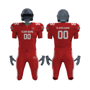 Uniforme et maillot de football américain unisexe personnalisé, respirant, manches courtes, séchage rapide - Product Image 1