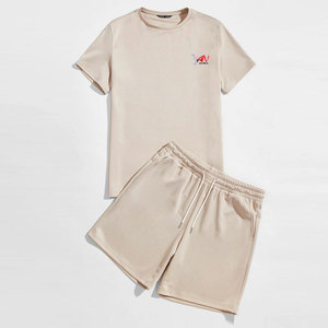 Classic Style T-Shirt And Short Set New Style Comfortable Cut With Modern Look For Daily Training - Product Image 1