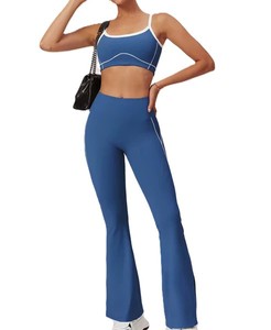 Nouvel arrivage de vêtements de sport Ensemble de yoga pour femmes Ensemble de yoga pour femmes de qualité supérieure Ensemble de yoga pour femmes Ensemble de yoga pour femmes Legging évasé Soutien-gorge sans manches - Product Image 4