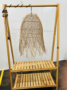 Top qualité fait à la main Restaurant décor à la maison lustre en rotin décoratif Style Vintage Luminaria Bambu Ratan - Product Image 6