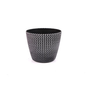 Maceta de flores de 5 pulgadas, maceta de plástico, cuerda de algodón de ratán, decoración duradera, decoraciones para el hogar, macetas de jardín multicolores - Product Image 5