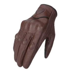 Guantes unisex personalizados de Spandex para motocross, guantes transpirables para ciclismo, perforados de cuero genuino vintage - Product Image 3