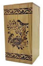 โกศใส่ศพทำจากไม้สีน้ำตาลสำหรับผู้ชายผู้หญิงและผู้ใหญ่ตกแต่งโลโก้ได้ตามต้องการ - Product Image 4