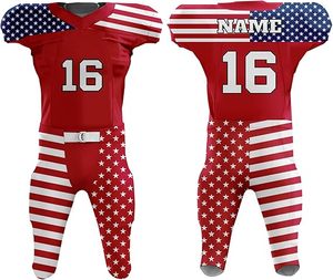 Top Quality American Football Jersey Uniforms Customized Designs <b>Printing</b> Breathable Tops American Football Uniform - Product Image 5