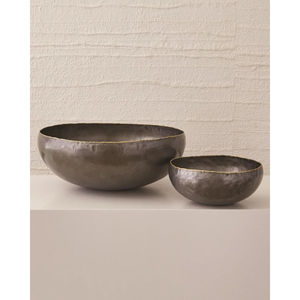 Cuenco decorativo ovalado de Metal martillado con mango de hoja dorada, cuenco largo para servir para aperitivos, frutas, mesa de centro de comedor, decoración del hogar - Product Image 5