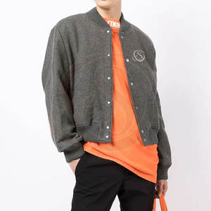 STYLEGRAM WEARS High Quality Youth <b>Football</b> Lettermen Jacket Custom Plain Fashion Breathable Polyester/Cotton High Street - Product Image 2