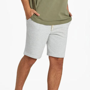 Shorts pour hommes en molleton de coton uni de haute qualité, décontractés pour l'été, respirants, séchage rapide, écologiques, logo personnalisé imprimé en DTG, coupe ample - Product Image 6