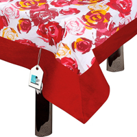 Nappe carrée en coton tissé haut de gamme pour la maison, motif floral imprimé, tissu durable et imperméable, personnalisable, moderne