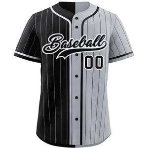 Maillot de Baseball pour jeunes personnalisé maille chemise bouton évacuation de l'humidité tissu Softball uniforme broderie matériel sergé USA Sublimation - Product Image 3