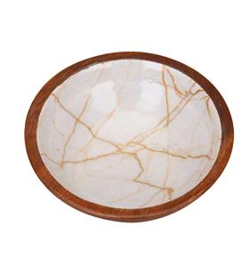 Ensaladera de madera con estampado esmaltado de gran venta para servir sopa y fideos Ensaladera de esmalte Floral de estilo elegante OEM disponible - Product Image 6