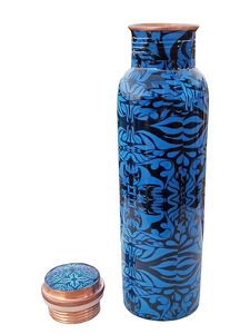 Bouteilles d'eau en cuivre pur fabriquées à la main à des prix abordables - Product Image 3