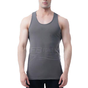 Vente directe usine FONIL BEST SPORTS WEAR – Débardeur de sport décontracté pour homme, 100 % coton respirant, haute qualité, tricoté 180g - Product Image 1
