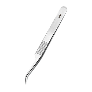 Pince à épiler de précision UBI 11,5 mm en acier à haute teneur en carbone, outil multifonction à pointe fine pour extensions de cils et fabrication de bijoux - Product Image 1