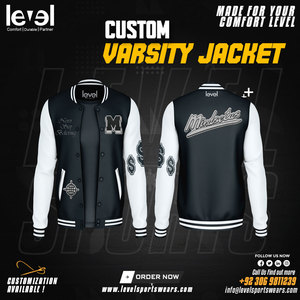 Custom Manufacturer High Quality Embroidery Regular Sleeves Winter Stand Collar Letterman Varsity <b>Jackets</b> Unisex Custom - Product Image 4