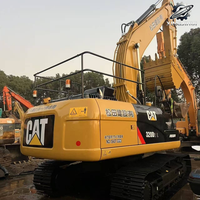 Excavatrice sur chenilles Caterpillar 320D, 20 tonnes, d'occasion, pour travaux de construction moyenne, excavatrice hydraulique Cat, engin de terrassement