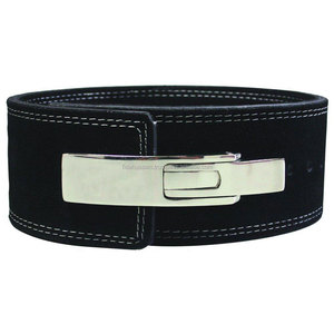 Vente en gros de ceintures d'haltérophilie de haute qualité en cuir suédé à double griffe design personnalisé avec logo - Product Image 3