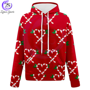 Chándales OEM edición navideña de la mejor calidad, producto de último estilo, traje navideño rojo y verde, traje de jogging polar cálido para hombre - Product Image 2