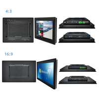 Panel PC de Automatización Industrial con Pantalla Táctil HMI de 10/12 Pulgadas, 6 Puertos COM, CPU Intel, Gateway Modbus TCP CAN Bus, Puertos RS232 RS485 GPIO
