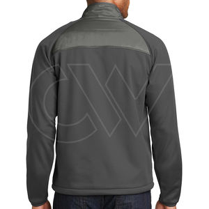 OEM personnalisé hommes décontracté fermeture éclair complète toile souple Bomber veste col montant collection hiver traitement fini - Product Image 2