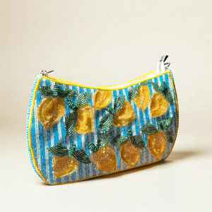 Bolso de mano de noche con cuentas, bolso bordado con cuentas y diseño único hecho a mano - Product Image 2