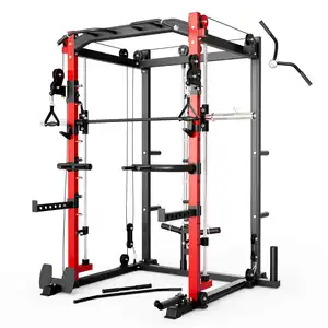 Commerciële Smith Machine Multi-Functionele Sterkte Fitness Squat Rack Voor Home Sportscholen