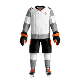 Tenues de hockey sur glace en polyester léger les plus vendues, ensembles uniformes personnalisés avec étiquette privée, pour hommes adultes, haute qualité, service OEM - Product Image 2