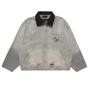 OEM Custom Windproof <b>Canvas</b> <b>Jacket</b> Customized High Quality Heavyweight Worn Wash Fade Casual <b>Canvas</b> Cargo <b>Jacket</b> - Product Image 3