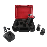 Clé à chocs sans balais 12V personnalisée en gros, avec embout carré de 3/8 pouces, couple élevé de 180 Nm, éclairage annulaire LED, outil électrique
