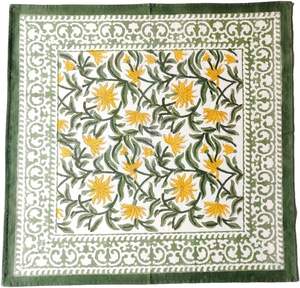 ผ้าเช็ดปากผ้าลินินสไตล์โบโฮอินเดียแบบทันสมัยพิมพ์ลายด้วยมือของขวัญสำหรับร้านอาหารงานแต่งงานปิกนิก - Product Image 2