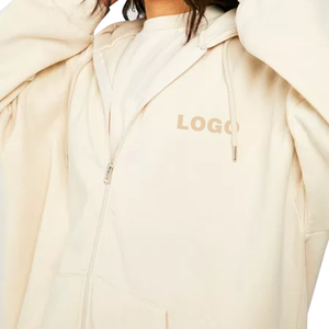 Sudaderas con capucha de invierno de gran tamaño para mujer 2022 conjunto de pantalón de pierna ancha de dos piezas personalizado conjunto de chándal de lana para mujer - Product Image 2